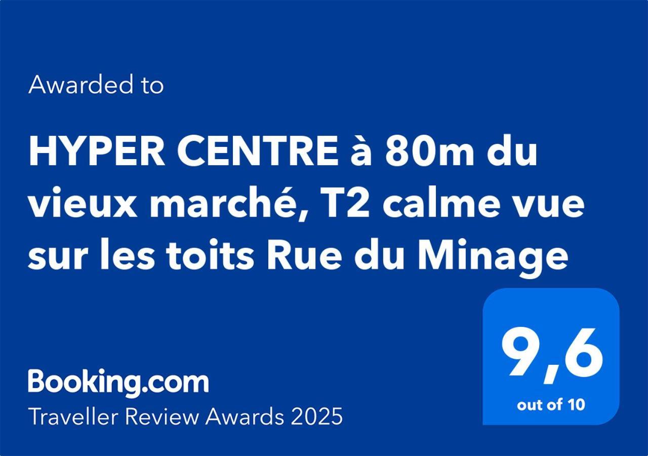 Appartement Hyper Centre A 80M Du Vieux Marche, T2 Calme Vue Sur Les Toits Rue Du Minage à La Rochelle  Extérieur photo